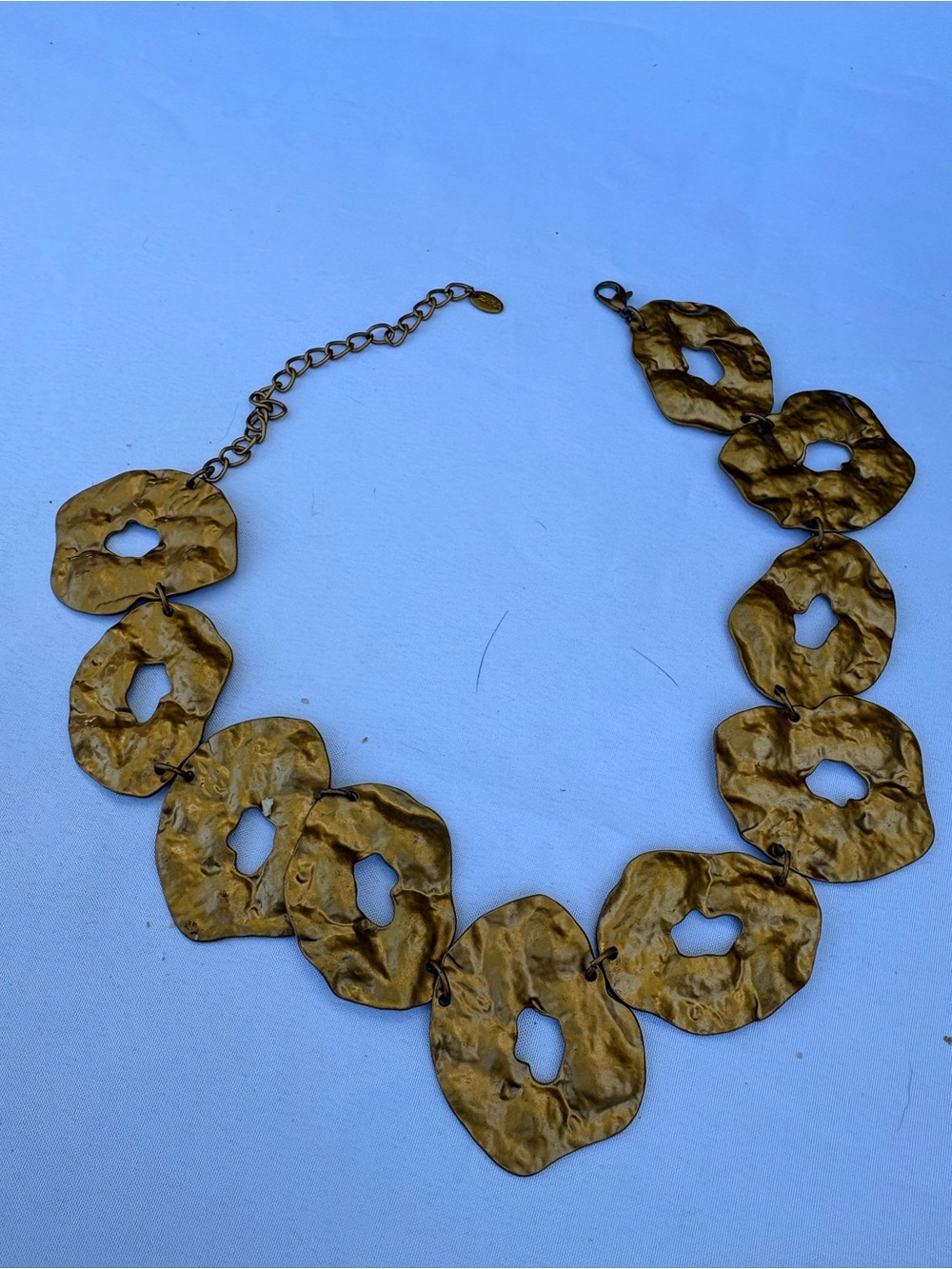 Gold Tortoiseshell Statement Necklace - Unbranded
